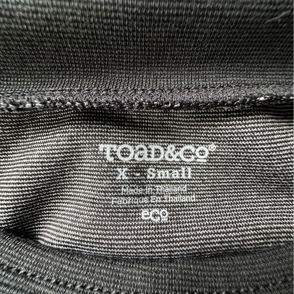 TOAD & CO | NWOT BLACK NIXI DRESS 3/4 SLEEVE ZIPPER POCKET | SIZE: EXTRA SMALL - Picture 9 of 9